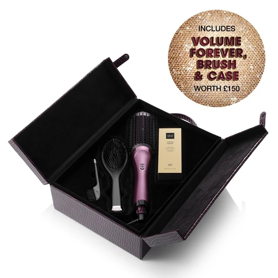 ghd Duet Blow Dry Hair Dryer Brush Christmas Gift Set Cherry Chic