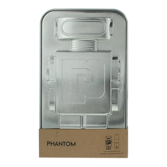 Paco Rabanne Phantom Eau De Toilette + Deodorant Spray Gift Set For Him 100ml