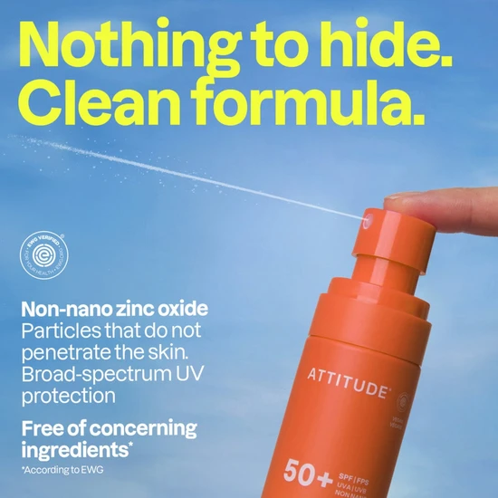 Attitude Sunly Mineral Sunscreen Spray SPF 50+ Tropical Coco 75ml