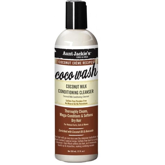 Aunt Jackie's Coco Wash Coconut Milk Conditioning Cleanser 12oz