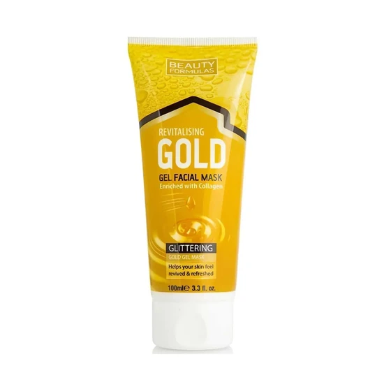 Beauty Formulas Revitalising Gold Gel Facial Mask 100ml