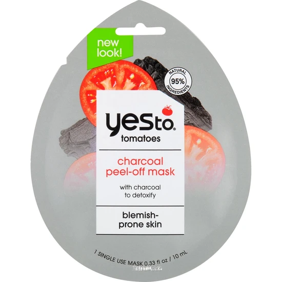 Yes To Tomatoes Blemish Prone Skin Charcoal Peel Off Mask 10ml
