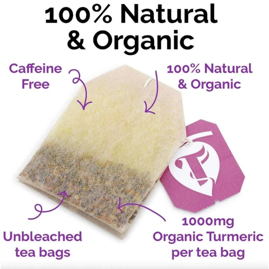 Taka Turmeric Organic Hibiscus Cinnamon Turmeric Tea Bags 60