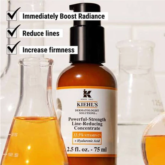 Kiehl's Powerful-Strength Line Reducing Concentrate 12.5% Vitamin C + Hyaluronic Acid 50ml