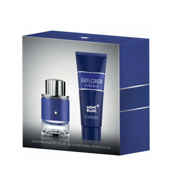 Montblanc Explorer Ultra Blue Gift Set 60ml Eau De Parfum Spray & 100ml Shower Gel