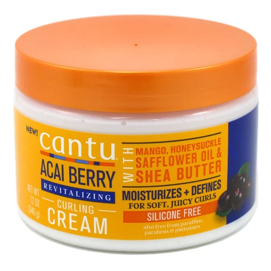 Cantu Acai Berry Shea Butter Revitalising Curling Cream 340g
