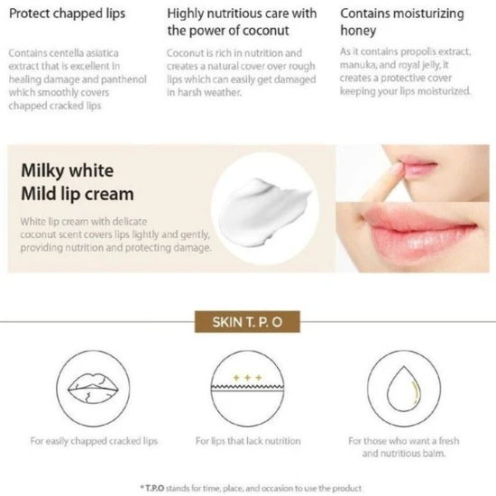 Frudia Coconut Honey Salve Lip Cream Anti-wrinkle 10g