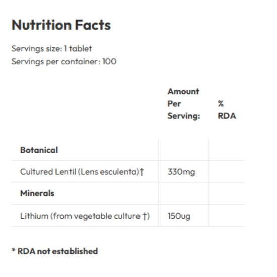 Biotics Research Li-Zyme Forte Tablets 100 Tablets