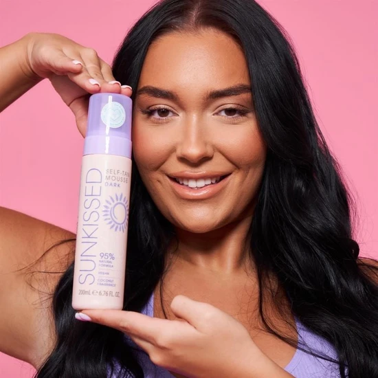 Sunkissed 95 Percent Natural Self Tan Mousse Dark