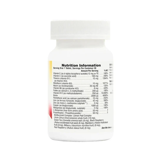 Nature's Plus Hema-plex Tablets 30 Tablets