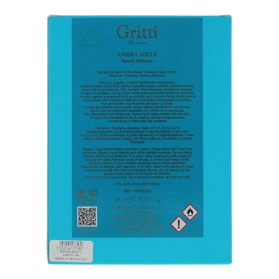 Gritti Ambra Miele Room Diffuser 500ml