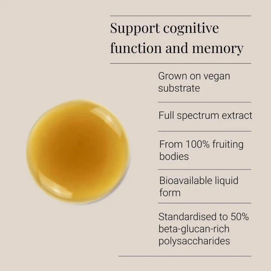 KIKI Health Organic Lion's Mane Extract Tincture 50ml