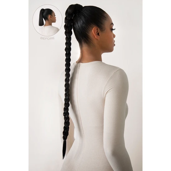 LullaBellz Extra Af 34" Braid Silver Grey