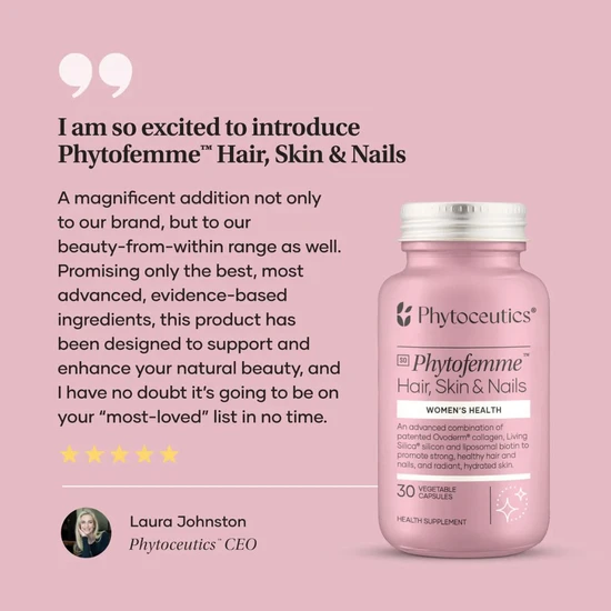 Phytoceutics Phytofemme Hair, Skin & Nails Capsules 30 Capsules