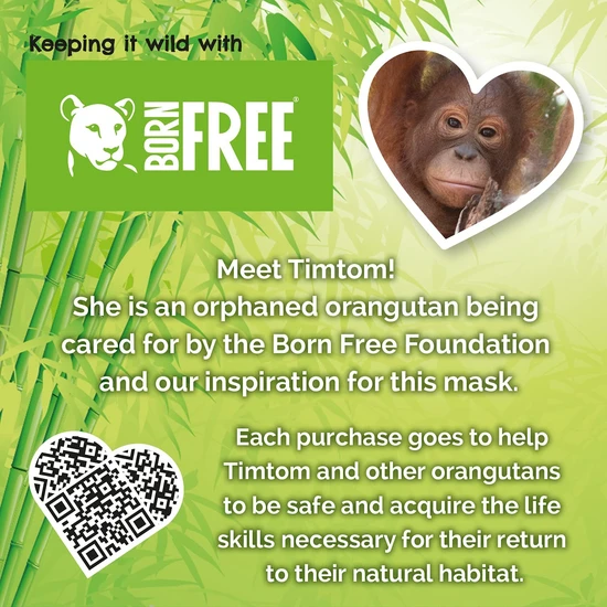 Montagne Jeunesse 7th Heaven Face Food Born Free TimTom Orangutan Sheet Mask Banana and Coconut