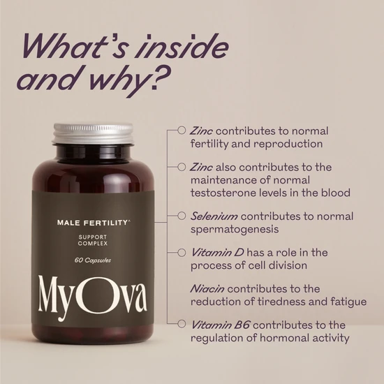 MyOva Male Fertility Capsules 60 Capsules