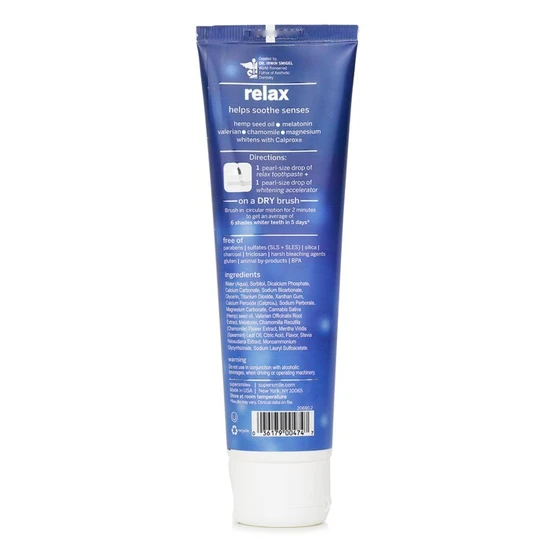 Supersmile Relax Whitening Toothpaste With Hemp Seed Oil 4.2oz