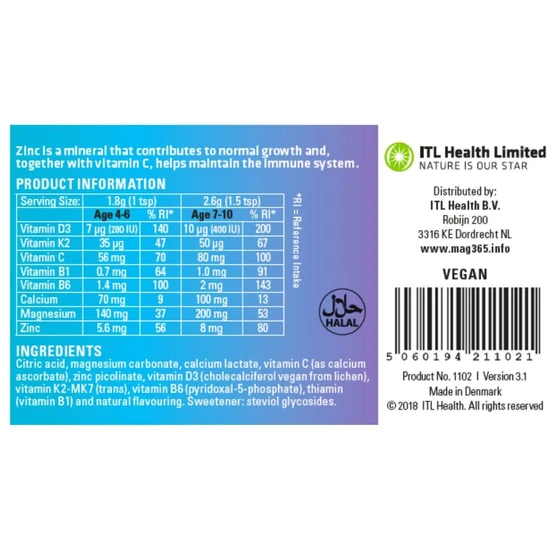 Mag365 Magnesium Powder For Kids 150g