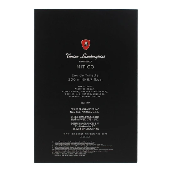 Lamborghini Mitico Eau De Toilette 200ml