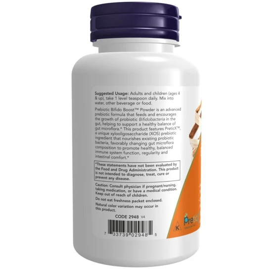 NOW Foods Prebiotic Bifido Boost Powder 85g