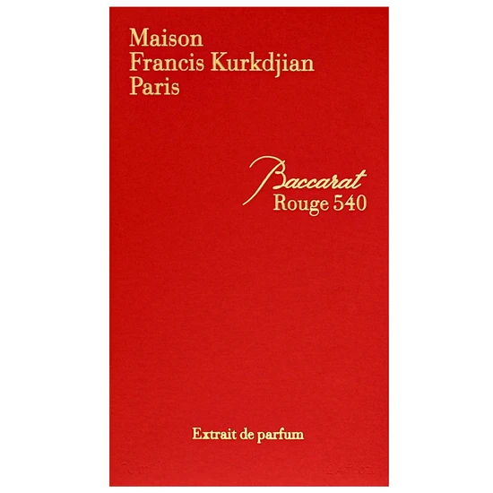 Maison Francis Kurkdjian Baccarat Rouge 540 Extrait De Parfum 70ml