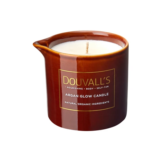 Douvall's Argan Glow Candle Hydrating Self Tanning Body Treatment 180g