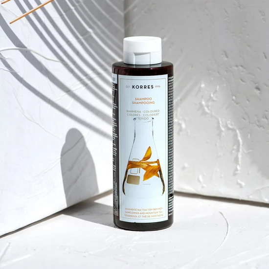 Korres Sunflower & Mountain Tea Shampoo For Coloured Hair 250ml