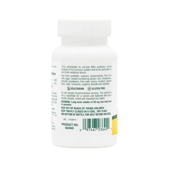 Nature's Plus Zinc 50mg Tablets 90 Tablets