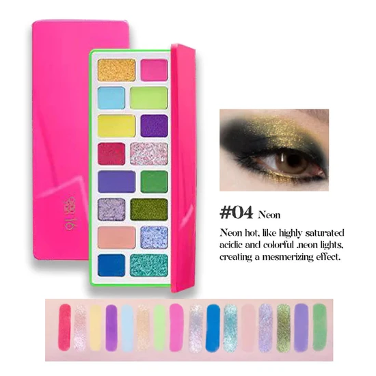 Glisten Cosmetics Neon Eyeshadow Palette Cheeryep