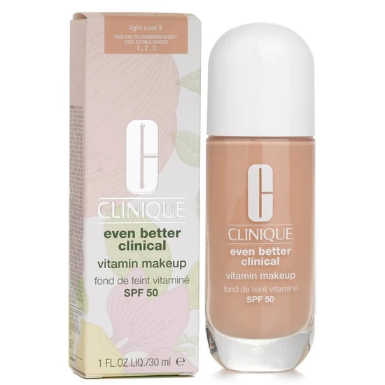 Clinique Even Better Clinical Vitamin Makeup Foundation SPF 50 3 Light Cool