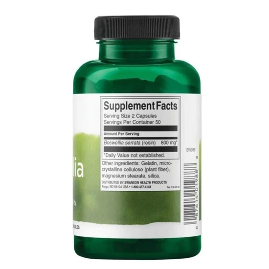 Swanson Boswellia 400mg Capsules 100 Capsules