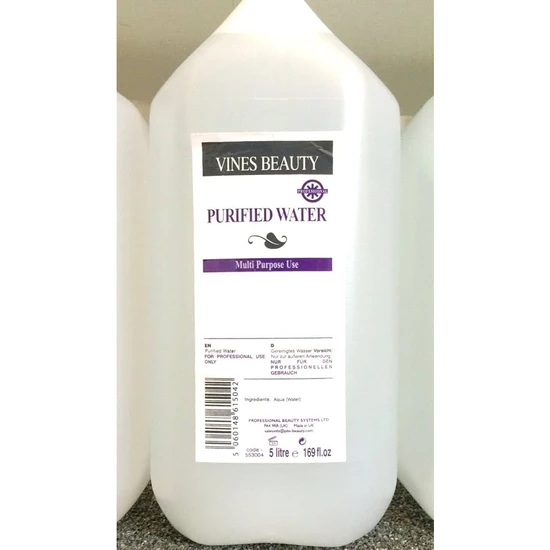 Vines Beauty Professional Purified Water 5L