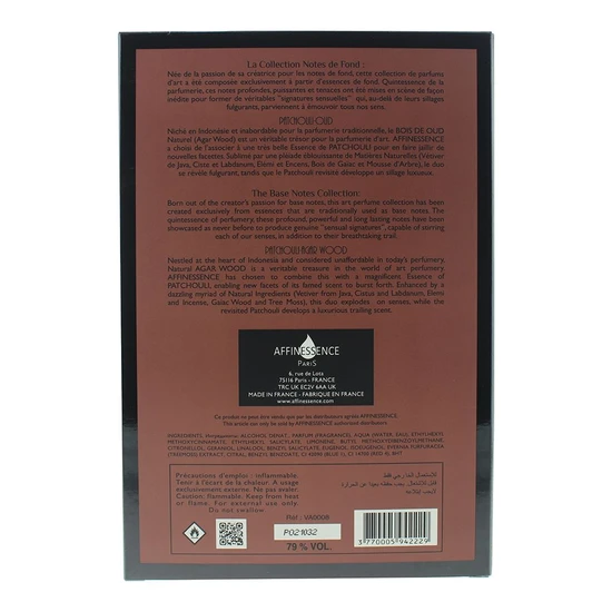 Affinessence Patchouli Oud Luxe Eau De Parfum 100ml