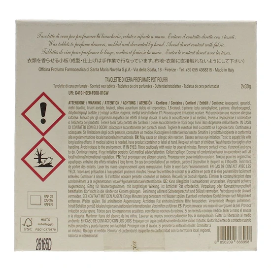 Santa Maria Novella Pot Pourri Wax Tablets Room Refresher 60g