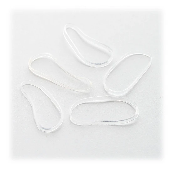 Brushworks Clear Flexi Elastic Hair Bands x100