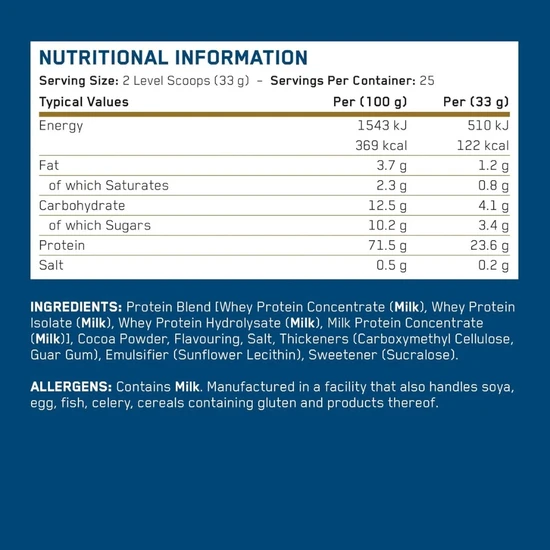 Applied Nutrition Critical Whey Chocolate Milkshake 825g