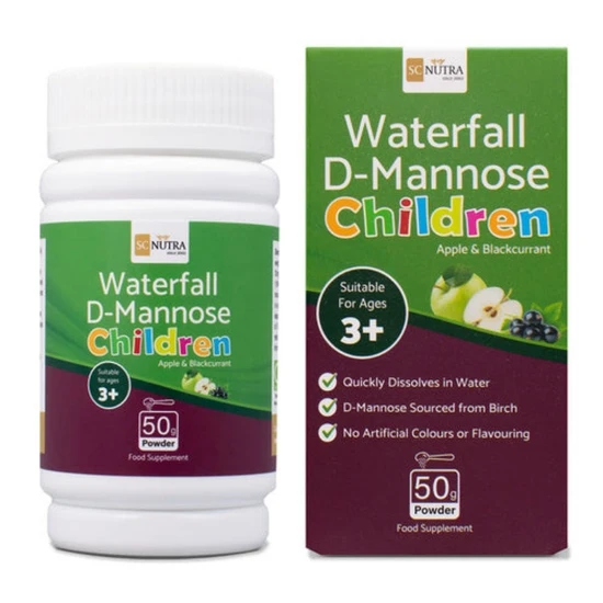SC Nutra Waterfall D-Mannose Children Apple & Blackcurrant Powder 50g
