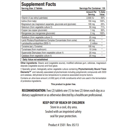 Biotics Research Thyrostim Tablets 90 Tablets