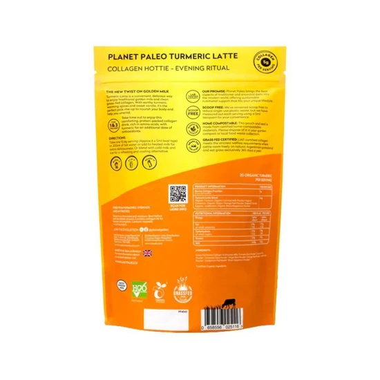Planet Paleo Pure Collagen Turmeric Latte 260g