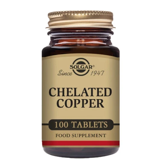 Solgar Chelated Copper Tablets 100 Tablets