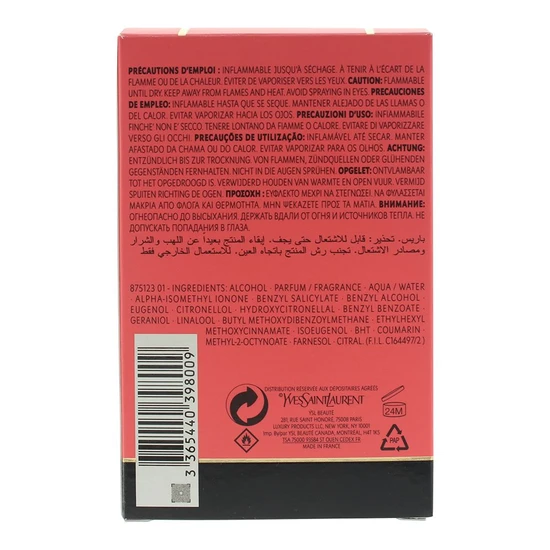 Yves Saint Laurent Paris Eau De Parfum 125ml