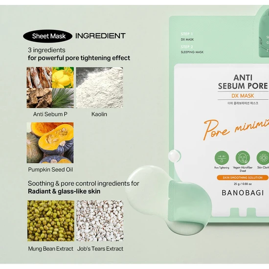 Banobagi DX Mask Anti Sebum Pore x1
