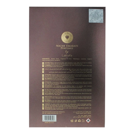 Lattafa Niche Emarati Classic Stone Eau De Parfum 100ml