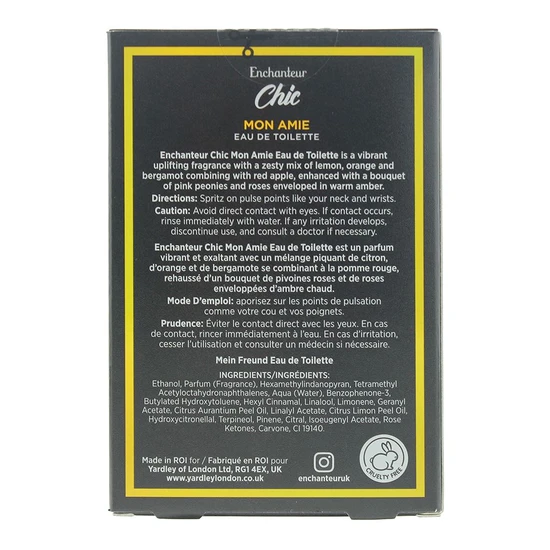 Yardley Enchanteur Chic Mon Amie Eau De Toilette 50ml