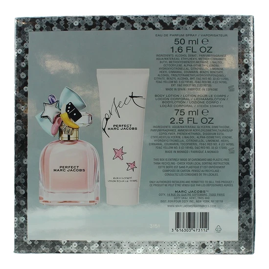 Marc Jacobs Perfect Eau De Parfum 50ml + Body Lotion 75ml Gift Set 50ml