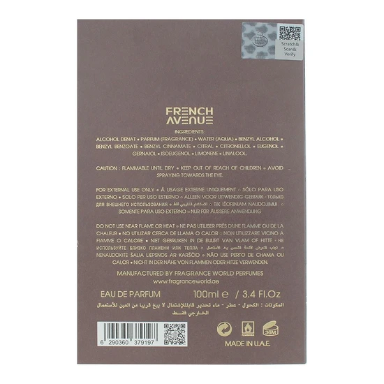 French Avenue Chocola Addict Eau De Parfum 100ml