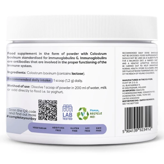 Osavi Colostrum Powder 1200mg 100g