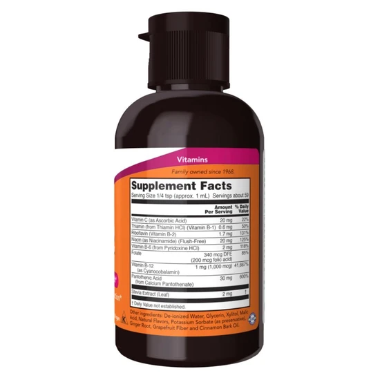 NOW Foods Vitamin B-12 Liquid B-Complex 59ml