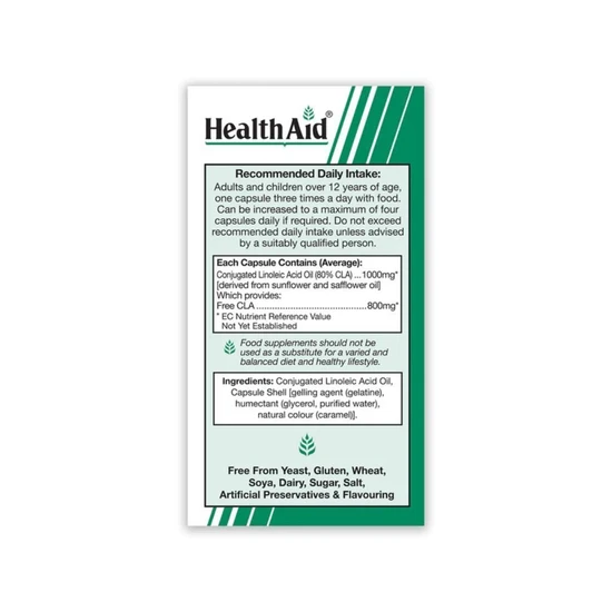 Health Aid CLA 1000mg 30 Capsules