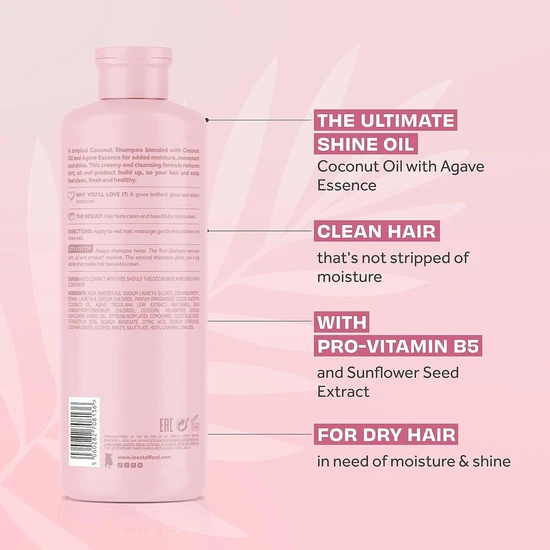 Lee Stafford Coco Loco Shine Shampoo 500ml